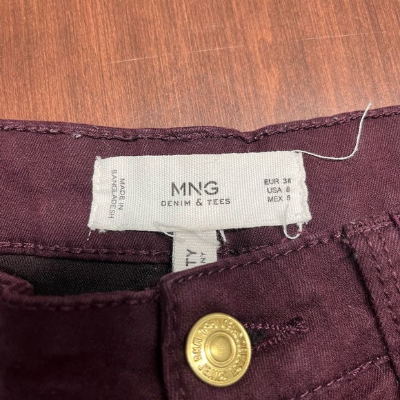 MNG Denim (Mango) Maroon Jeans - Picture 4 of 5